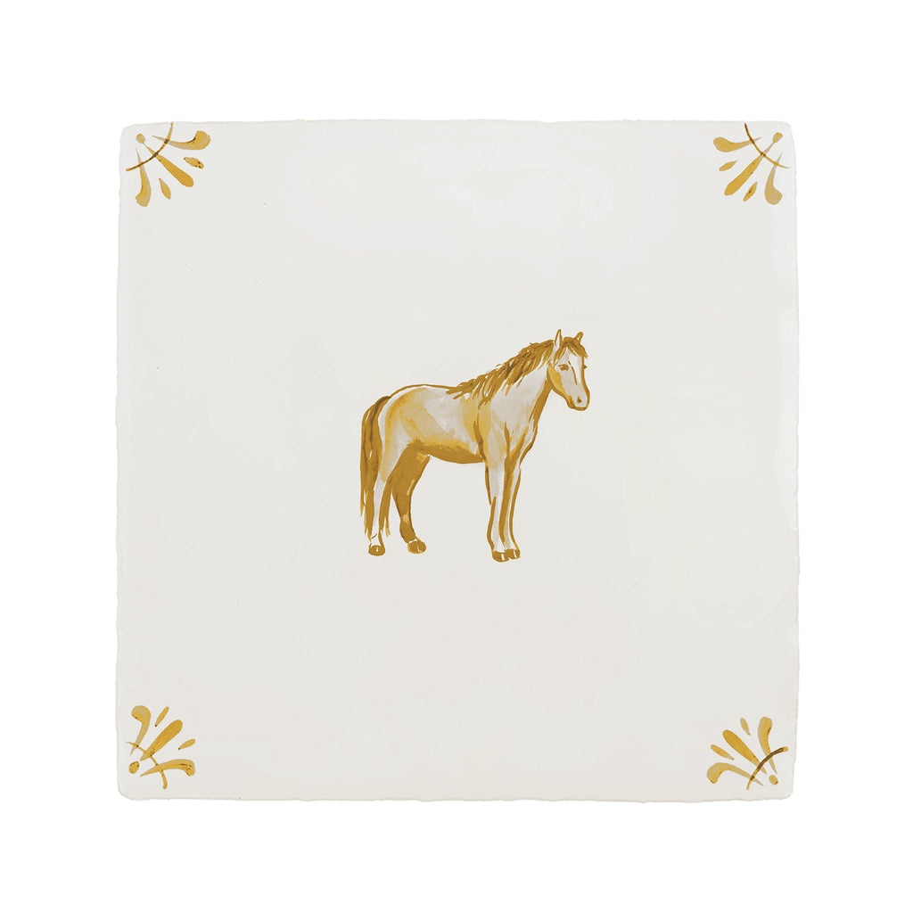 Horse Delft Tile