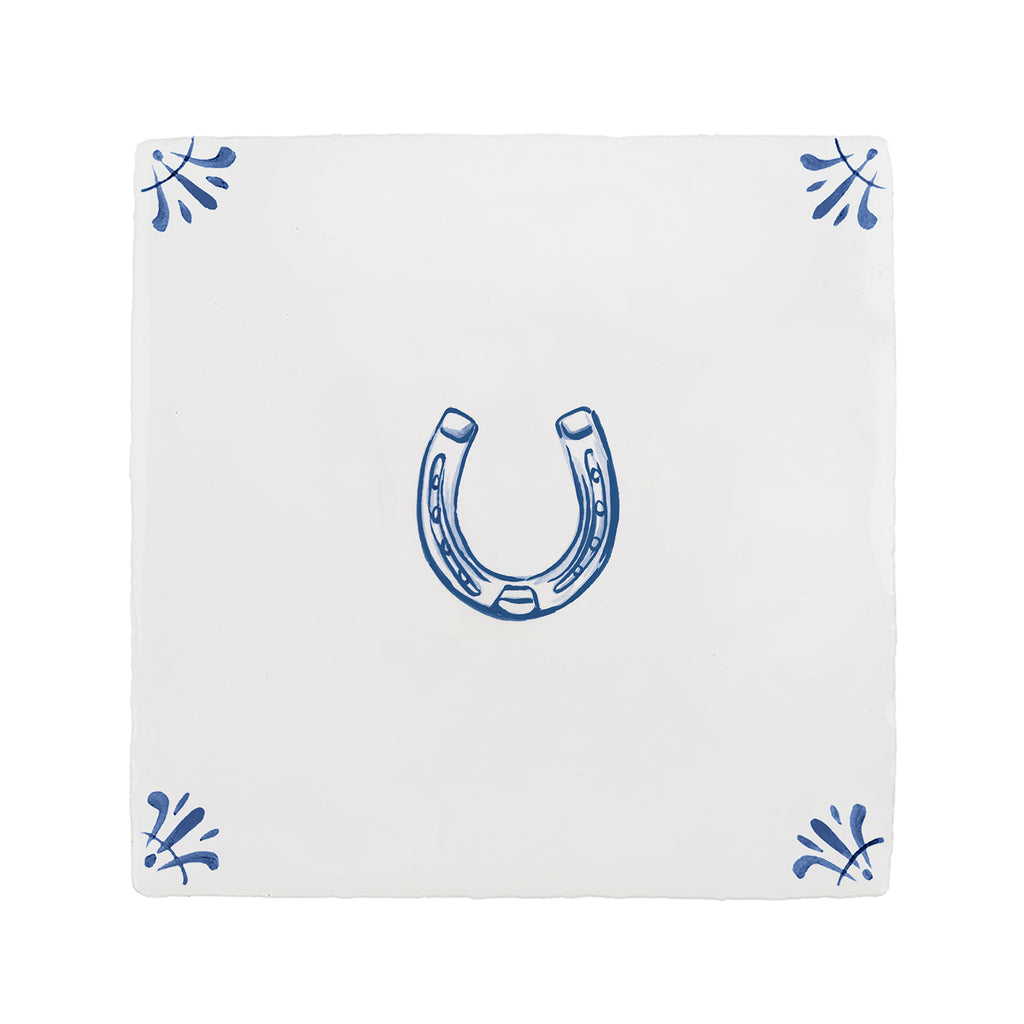 Horseshoe Delft Tile