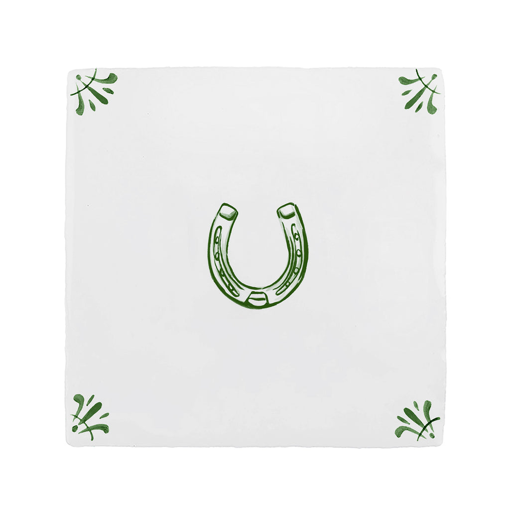 Horseshoe Delft Tile