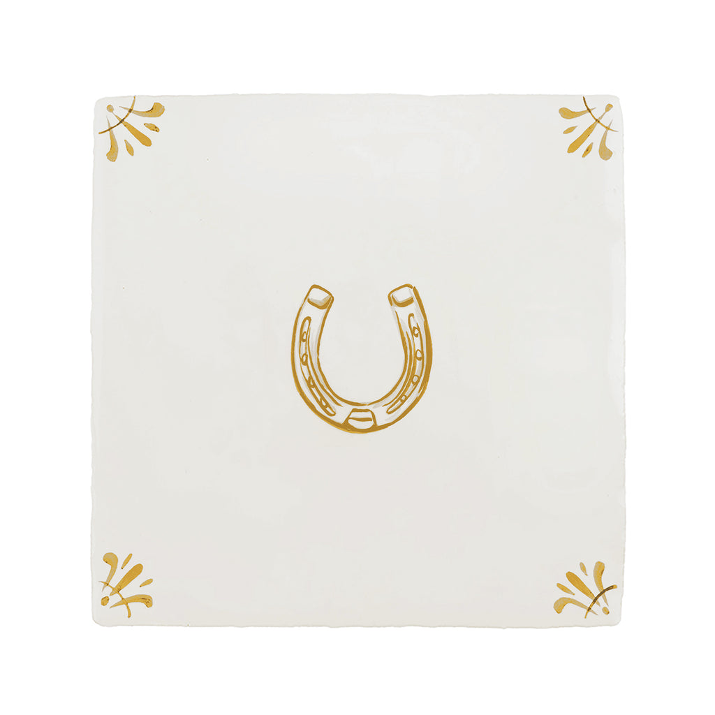 Horseshoe Delft Tile