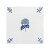 Hydrangea Delft Tile, Gold Lustre