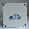 End of Line Citroen 2CV Delft Tile - Blue 12.5cm