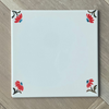 15cm, End of Line, Daisy Corners Tile, Red