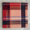 End of Line, 20cm Tartan Wall Tile, Matte Chestnut