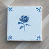 End of Line, Gold Lustre Tile, Chrysanthemum, 12.5cm