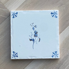 End of Line, Gold Lustre Tile, Sweet Pea, 12.5cm