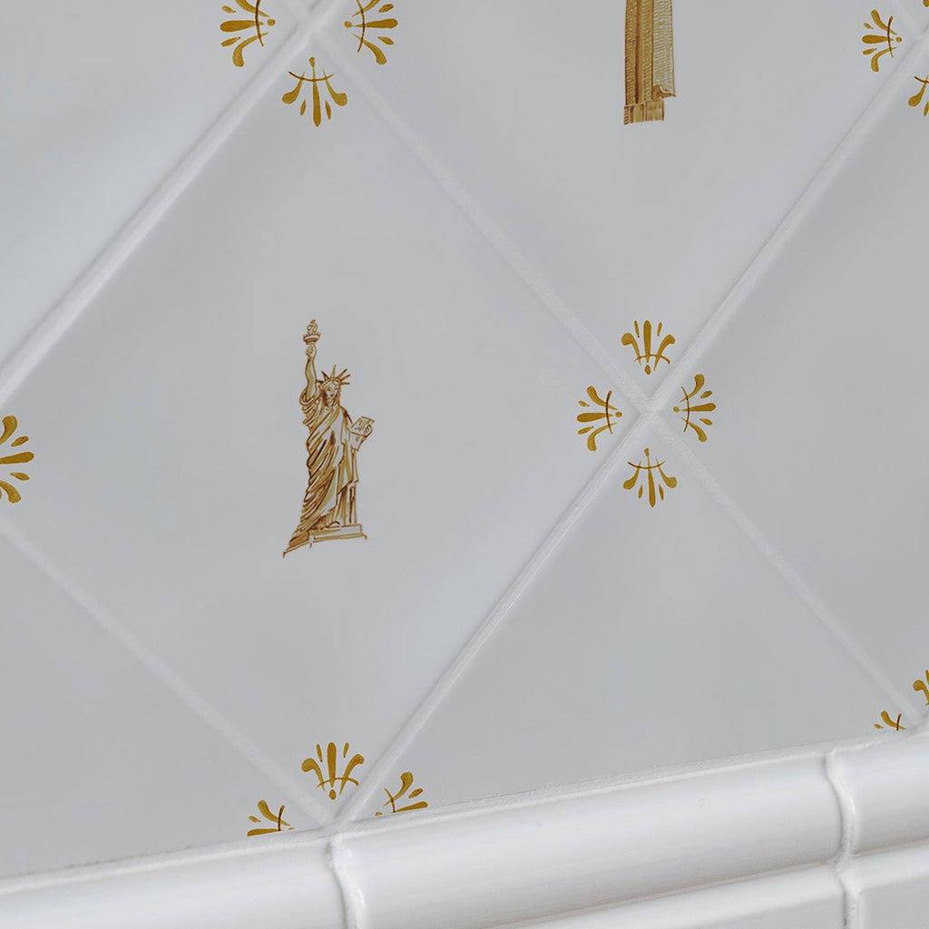 Lady Liberty Delft Tile