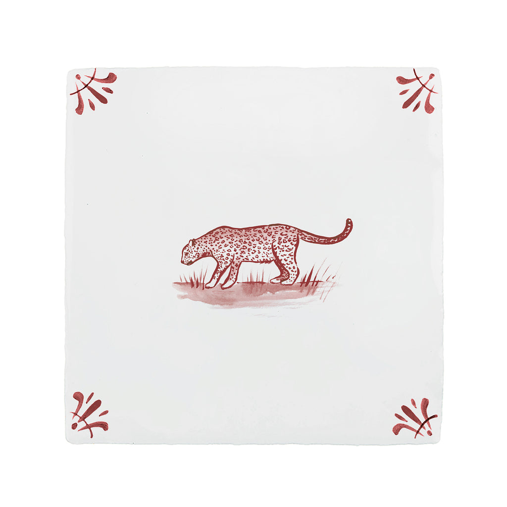 Leopard Delft Tile