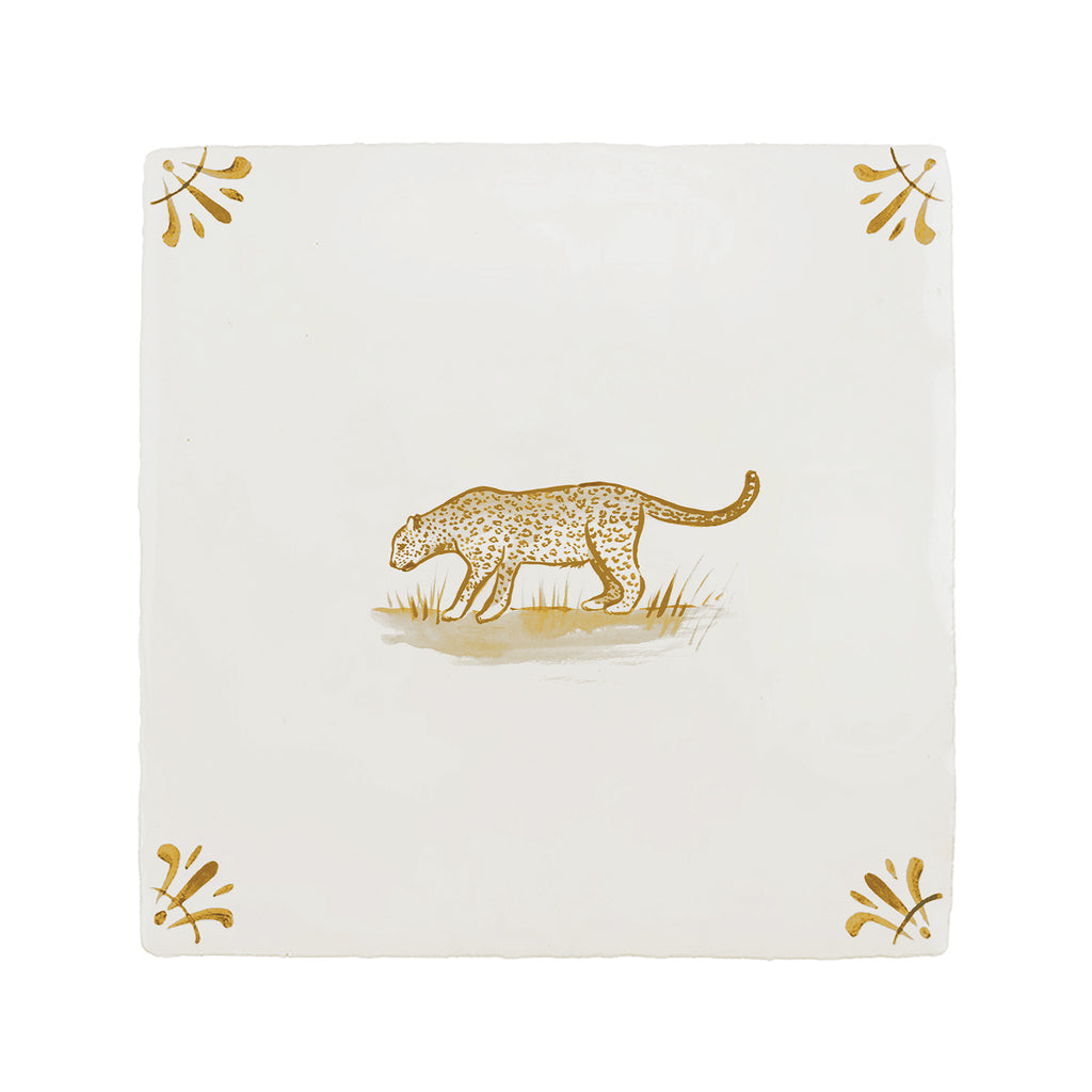 Leopard Delft Tile
