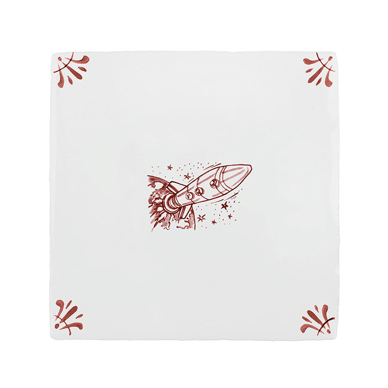 Lift Off Delft Tile