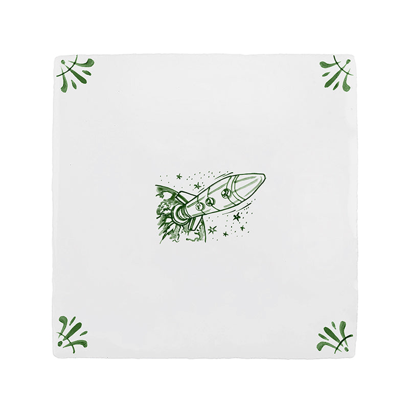 Lift Off Delft Tile