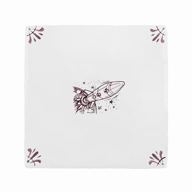 Lift Off Delft Tile