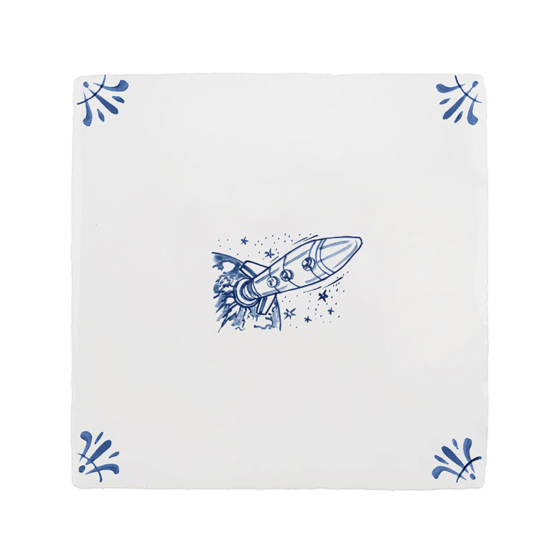Lift Off Delft Tile