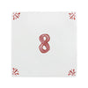 Number 8 Delft Tile