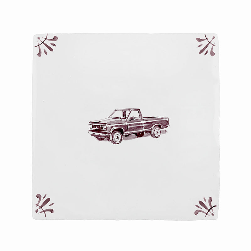 Pick Up Truck Delft Tile