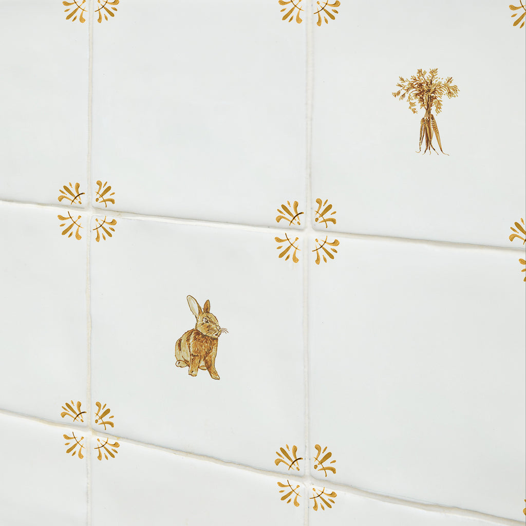 Bunch of Carrots Delft Tile