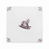 Rocking Horse Delft Tile