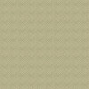 A close-up of a repeating fabric or wallpaper pattern in muted sage green and beige, showing a small diamond motif repeated across the full frame.