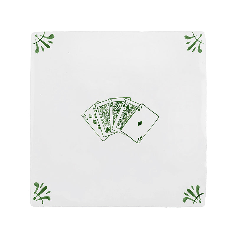 Royal Flush Poker Delft Tile