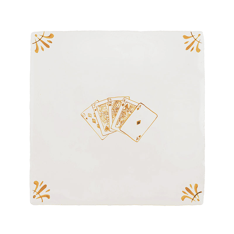 Royal Flush Poker Delft Tile