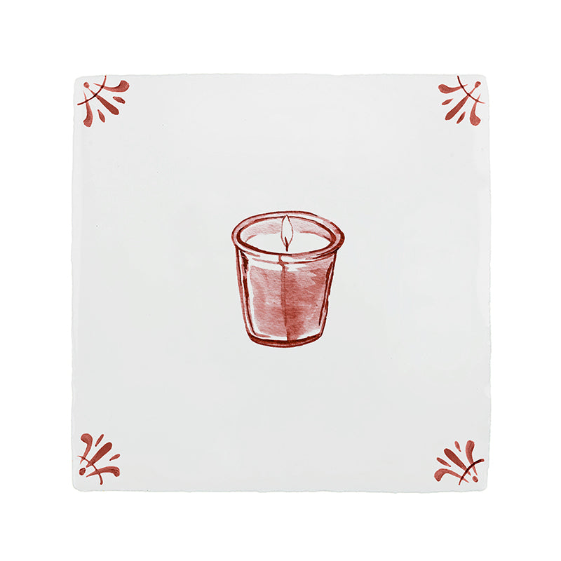 Scented Candle Delft Tile