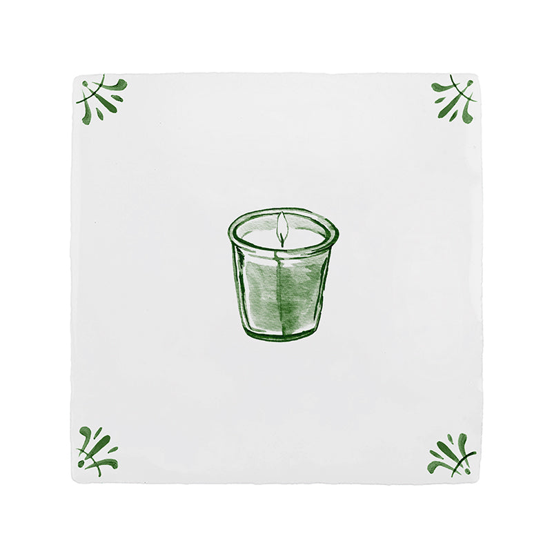Scented Candle Delft Tile