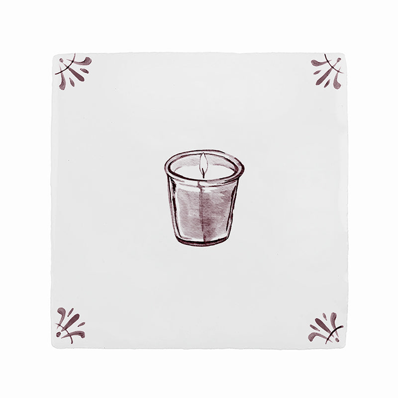 Scented Candle Delft Tile