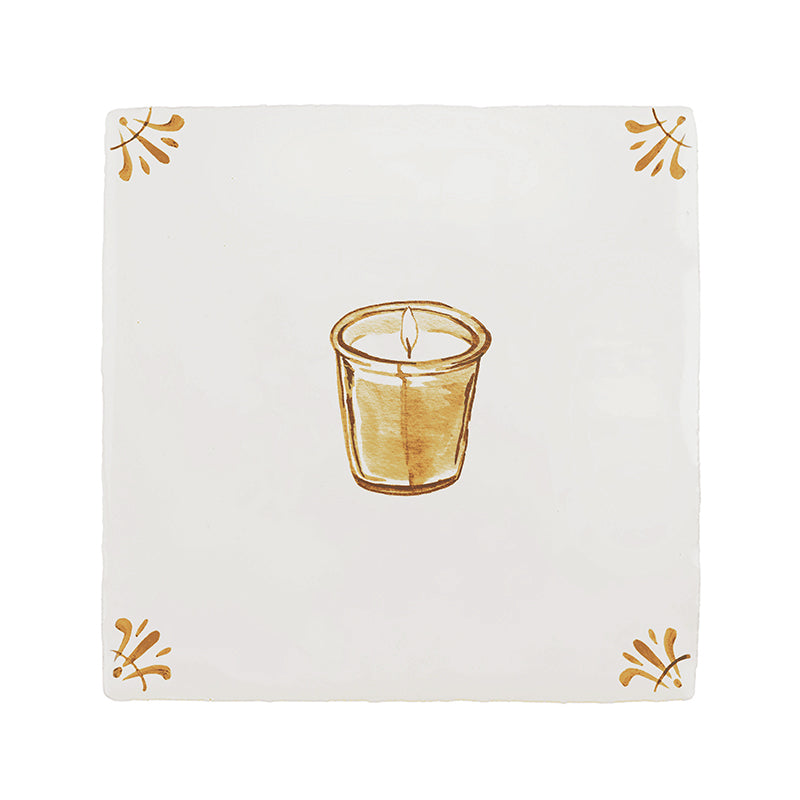 Scented Candle Delft Tile