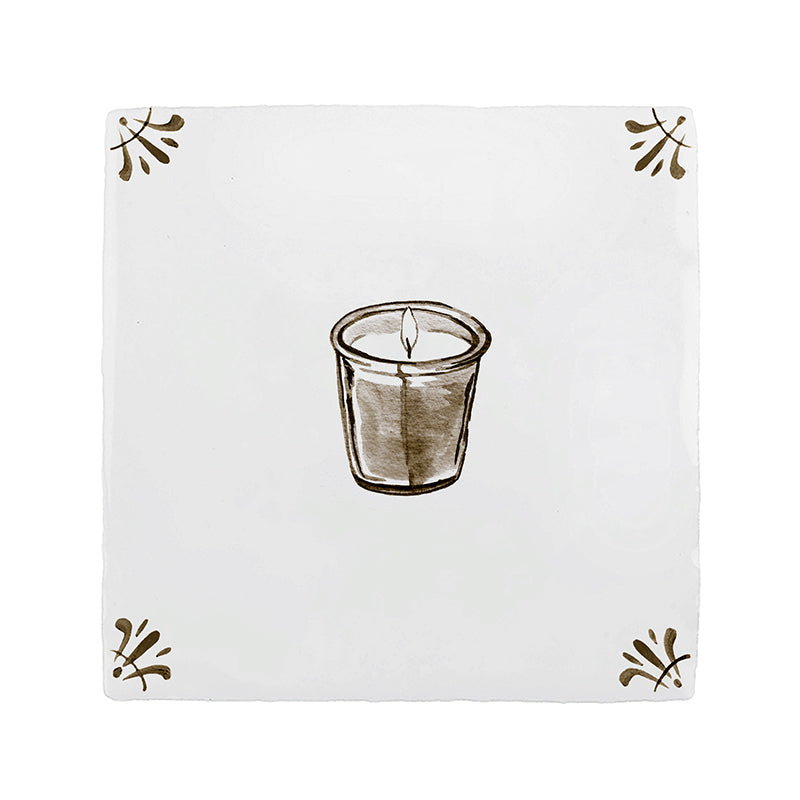 Scented Candle Delft Tile