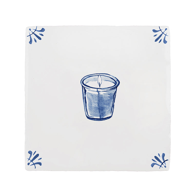 Scented Candle Delft Tile