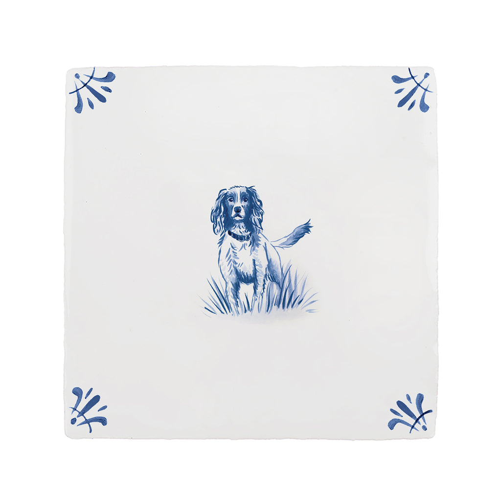 Springer Spaniel Delft Tile