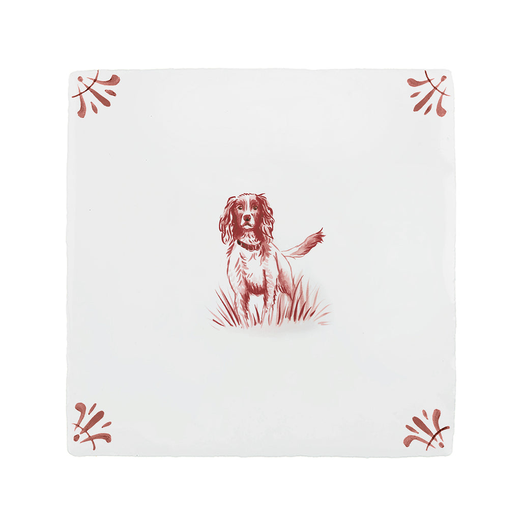 Springer Spaniel Delft Tile