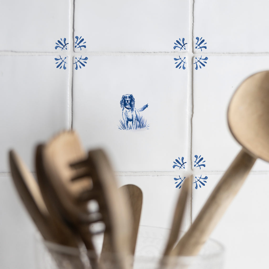 Springer Spaniel Delft Tile