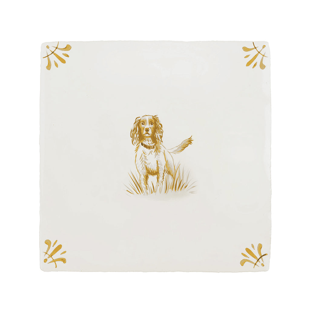 Springer Spaniel Delft Tile