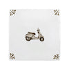 Vespa Scooter Delft Tile