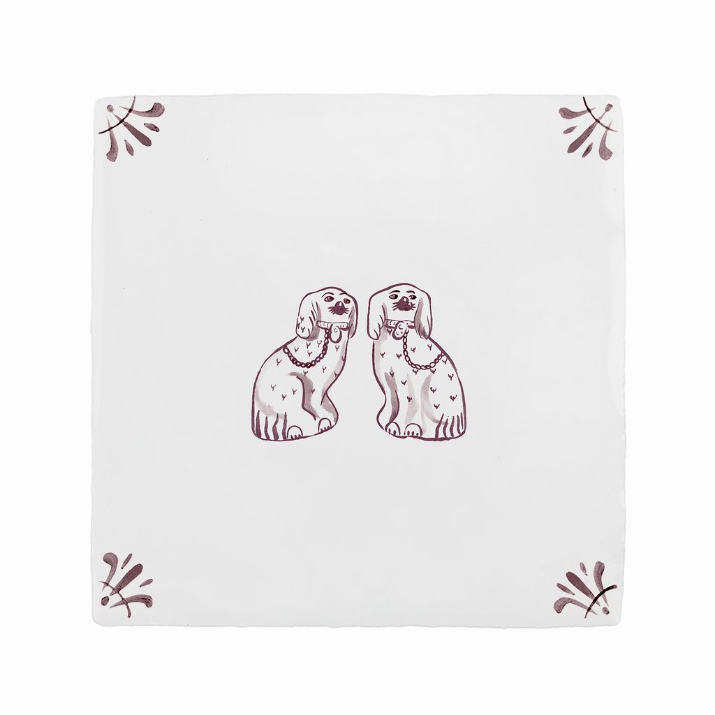 Wally Dugs Delft Tile