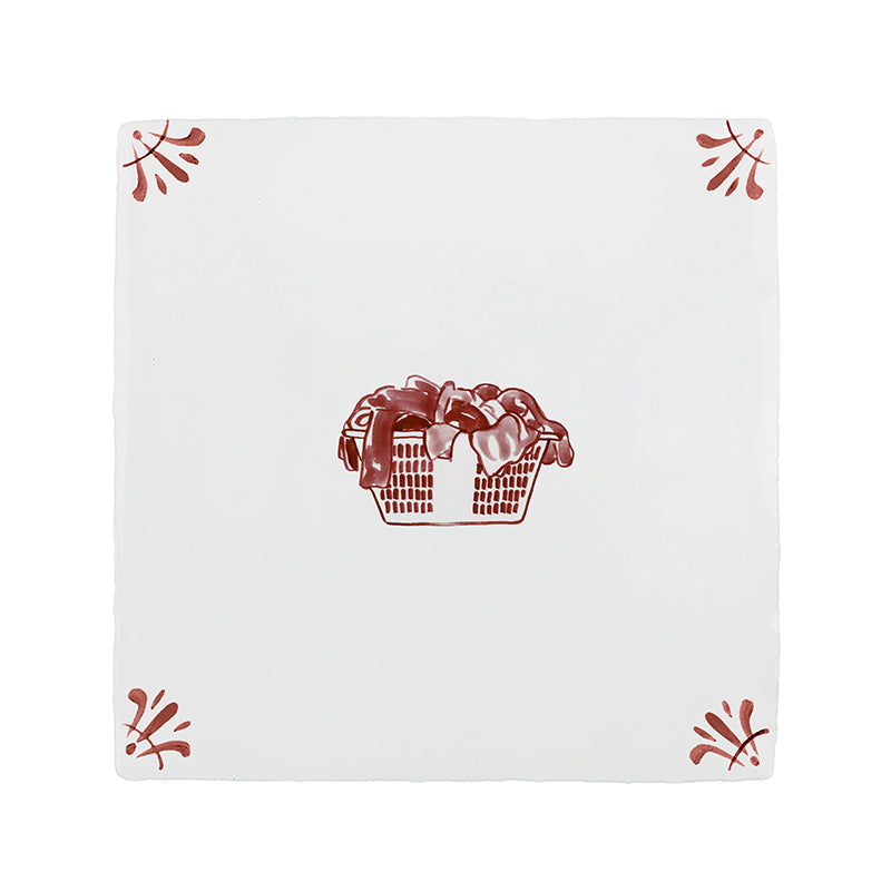 Washing Basket Delft Tile