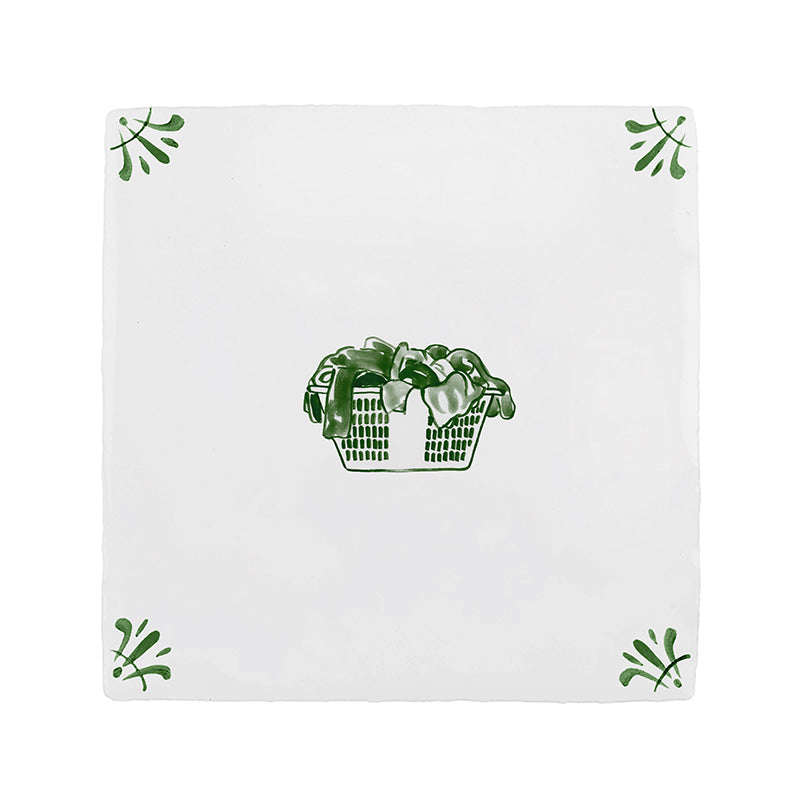 Washing Basket Delft Tile