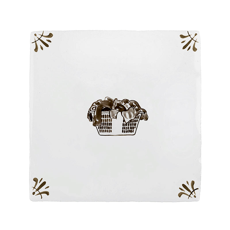 Washing Basket Delft Tile