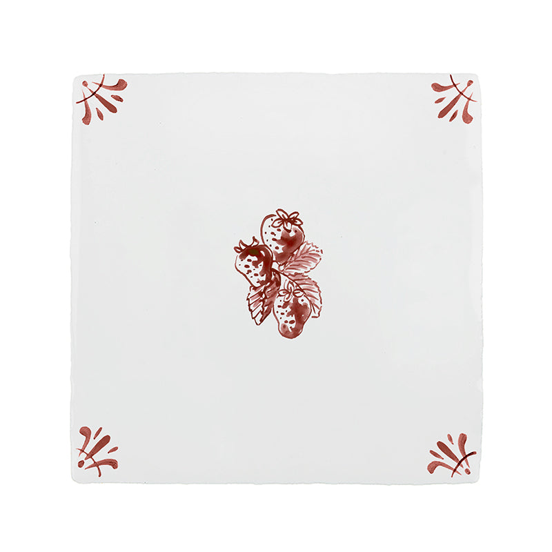 Wild Strawberries Delft Tile