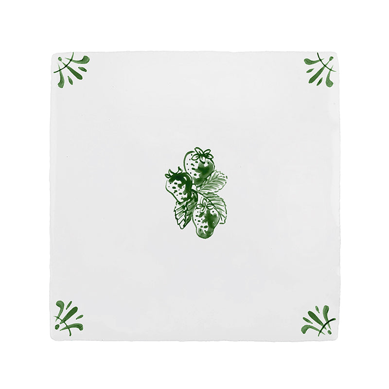 Wild Strawberries Delft Tile