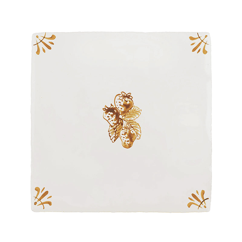 Wild Strawberries Delft Tile