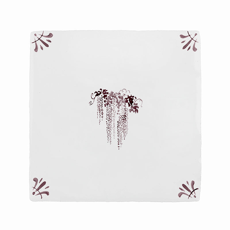 Wisteria Delft Tile