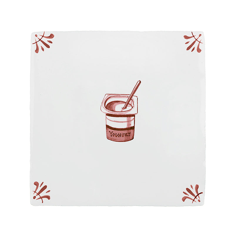 Yoghurt Delft Tile