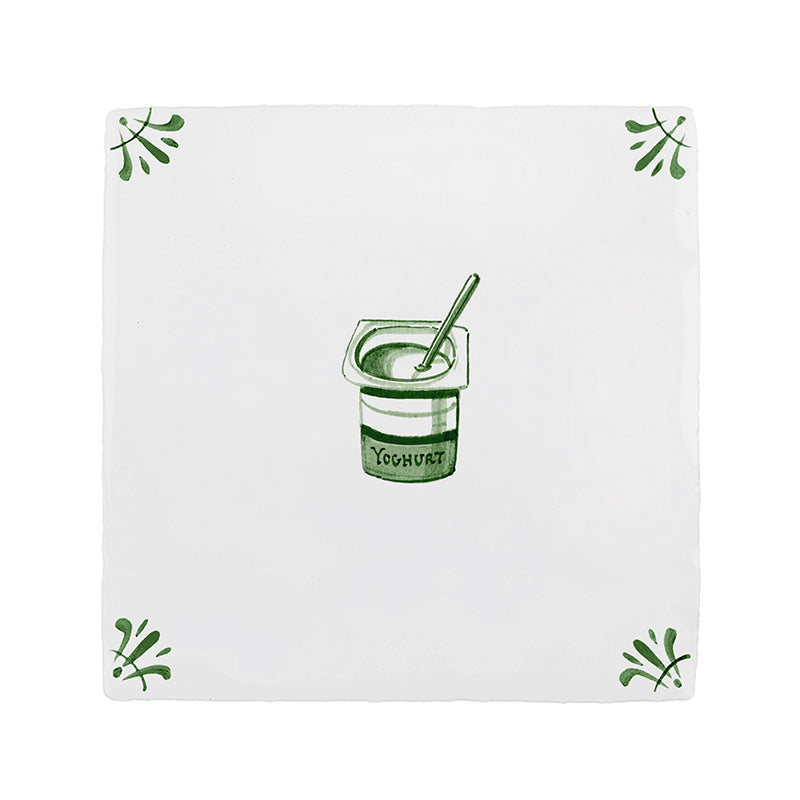 Yoghurt Delft Tile
