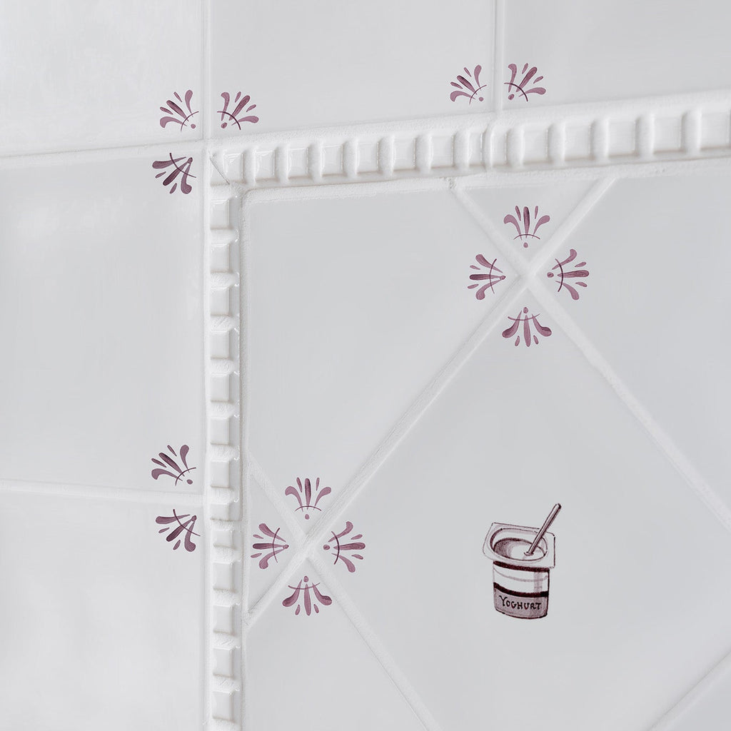 Yoghurt Delft Tile