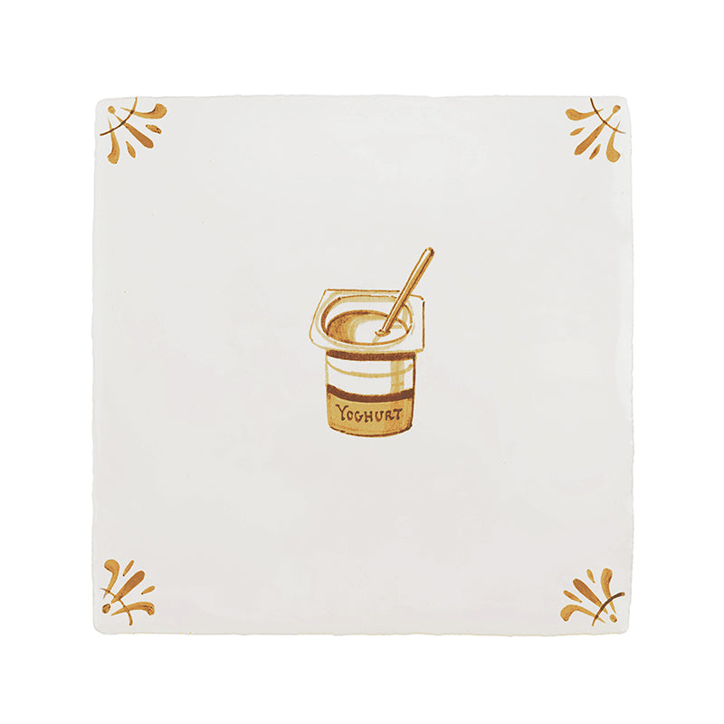Yoghurt Delft Tile