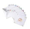 Set of greeting cards with envelopes on a white background