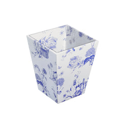 Delft Toile De Jouy Wastepaper Bin