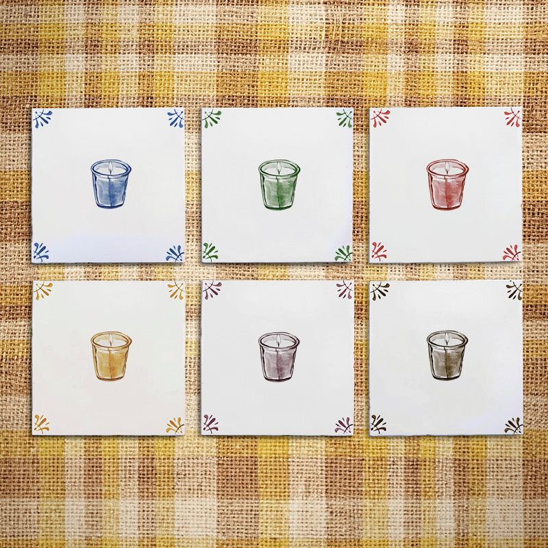 Scented Candle Delft Tile